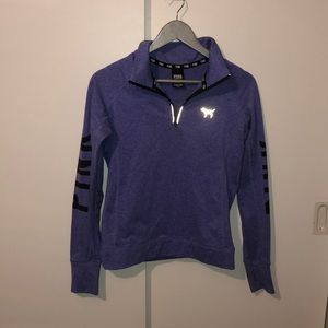 Pink quarter zip top